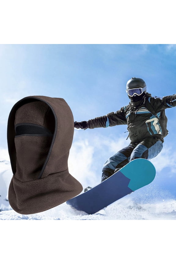 Winter Ski Face, Neck Integrated Warm Headband, Cold Wind Blocking Fleece Lining, for Snow Riding and Running Full Face Coverage in Outdoor Adventures