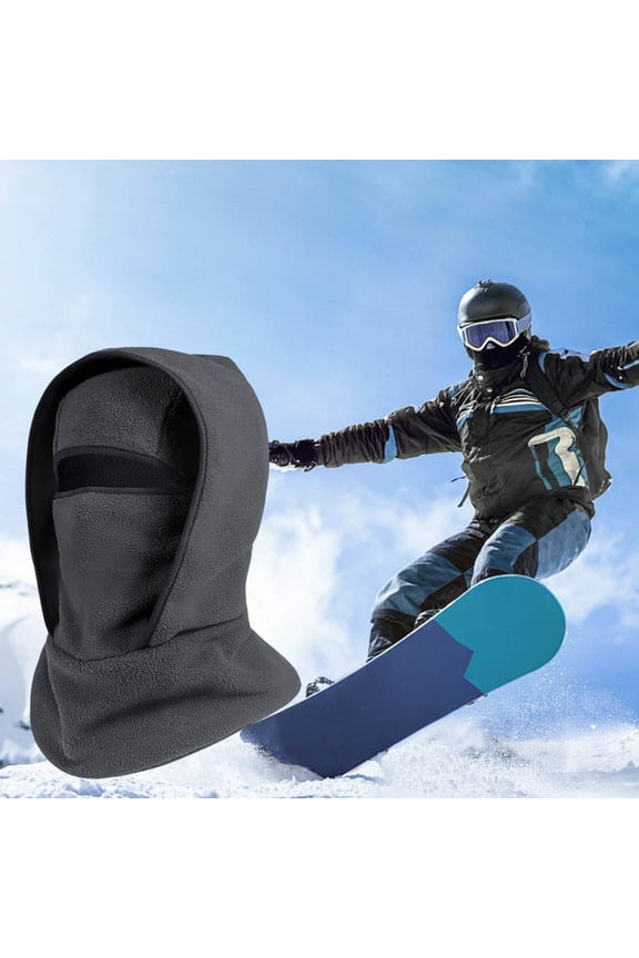 Winter Ski Face, Neck Integrated Warm Headband, Cold Wind Blocking Fleece Lining, for Snow Riding and Running Full Face Coverage in Outdoor Adventures