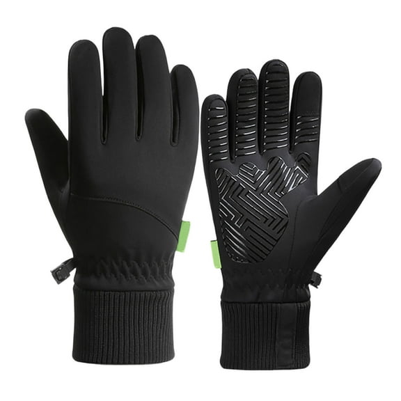 Winter Ski Gloves Outdoor Cycling Running Gloves Windproof Waterproof for Mens Women, Cold Weather Working Warm Gloves, Driving Snowboarding Fishing Heat Gloves, Full Touchscreen Fleece Lined