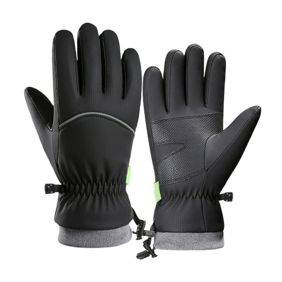 Winter Ski Gloves Outdoor Cycling Running Gloves Windproof Waterproof for Mens Women, Cold Weather Working Warm Gloves, Driving Snowboarding Fishing Heat Gloves, Full Touchscreen Fleece Lined
