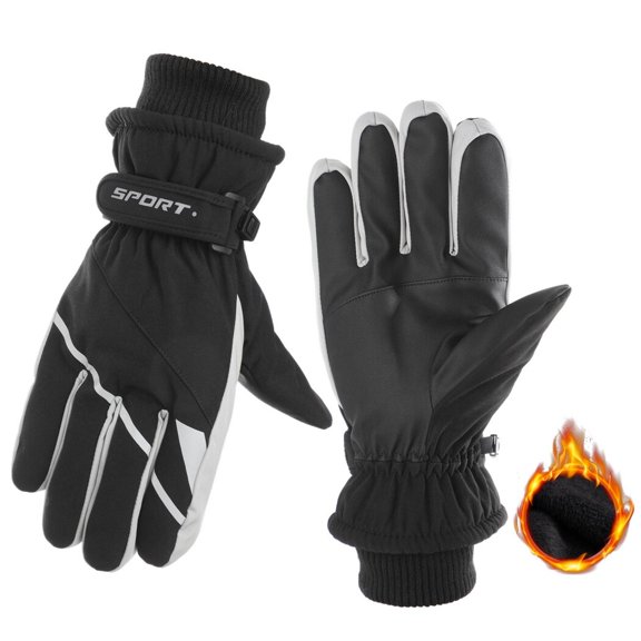 Winter Ski Gloves for Men, Touchscreen Warm Water-Proof Gloves, Gloves for Bike Riding Skiing Hiking Motorcycle Outdoor Activity
