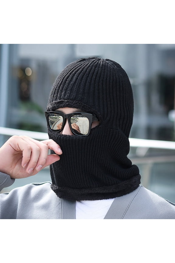 Winter Ski For Men And Women Winter Knitted Full Face 1 Hole Ski Trapper Hat with Bill Skin Hats Warm Head Gear Men Hat for Man Winter Windproof Cap Women Ski Hat Warm Weather Hats for Men Trooper