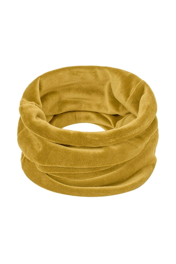 Winter Ski Neck Gaiter for Women Gold Velvet Windproof Neck Warmer Scarf Thermal Cold Weather Accessory