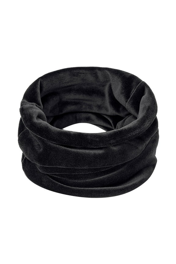 Winter Ski Neck Gaiter for Women Gold Velvet Windproof Neck Warmer Scarf Thermal Cold Weather Accessory