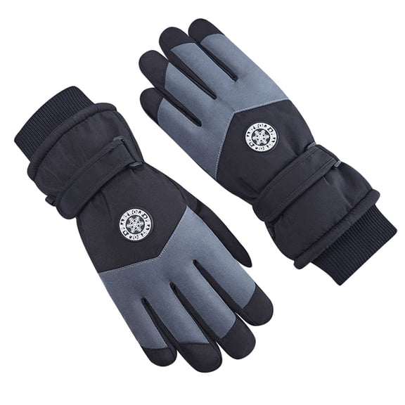 Winter Ski Snow Gloves for Men, Women, Youth | Touchscreen & Waterproof Cold Weather Hand Warming Gloves Winter Work Gloves,Color:Black