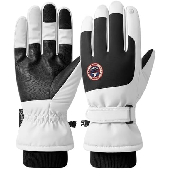 Winter Ski Snow Gloves for Men, Women, Youth | Touchscreen & Waterproof Cold Weather Hand Warming Gloves Winter Work Gloves
