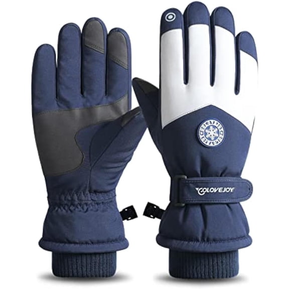 Winter Ski Snow Gloves for Men, Women, Youth | Touchscreen & Waterproof Cold Weather Hand Warming Gloves Winter Work Gloves