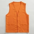 thumbnail image 1 of Winter Sleeveless Outerwear Vests for Women Orange Adult Postulant Activity Vest Supermarket Clerk Workwear, 1 of 4