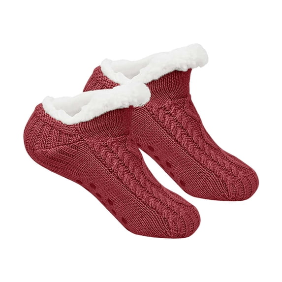 Winter Slipper Socks for Men Women with Grippers â Warm, Fuzzy, -Lined, Non-, Cozy & Thick for Cold Weather