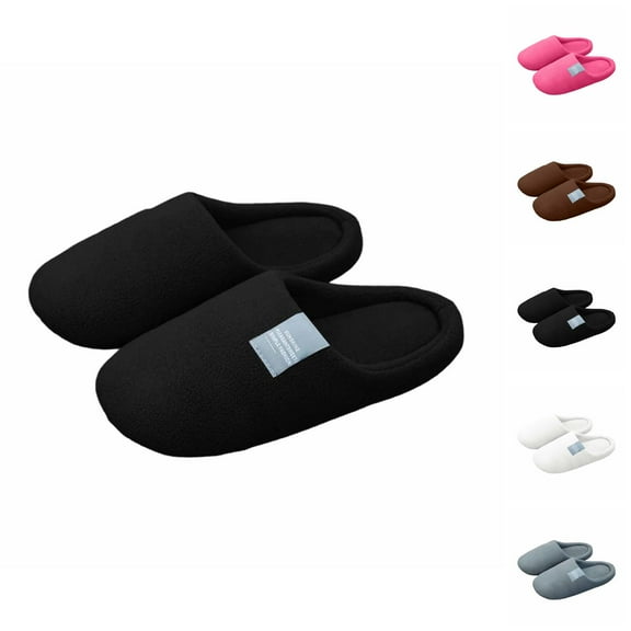Winter Slippers for Women 2025 Soft Warm Cozy Slip On Slippers Indoor Casual Soft Sole House Shoes