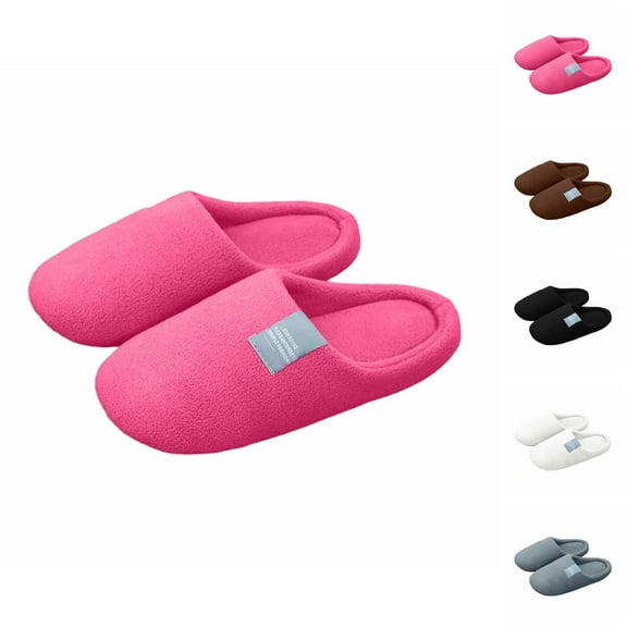 Winter Slippers for Women 2025 Soft Warm Cozy Slip On Slippers Indoor Casual Soft Sole House Shoes