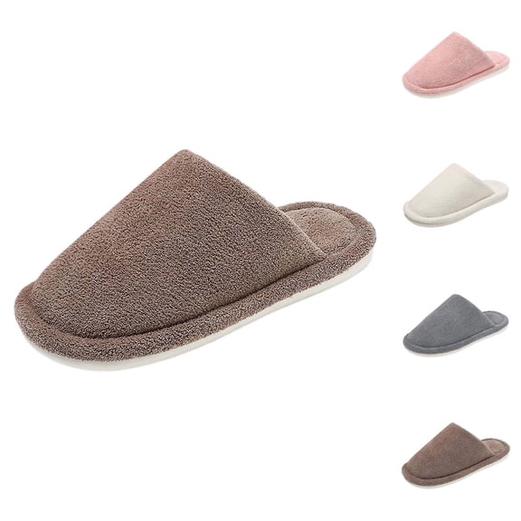 Winter Slippers for Women Men 2025 Warm Cozy Slip On Slippers Indoor Non Slip Soft Sole House Shoes