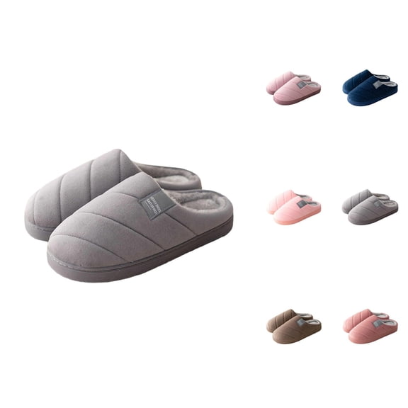 Winter Slippers for Women Non Slip Soft Fleece Lined Warm Cozy Slip On Slippers Indoor House Shoes