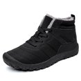 thumbnail image 1 of Winter Snow Boots for Men Barefoot Snow Boots Lined Wide Toe Box Zero Drop Ankle Sneakers Casual Lightweight Outdoor Anti- Waterproof Comfortable Minimalist Hiking Ankle Booties, 1 of 2