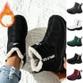 thumbnail image 1 of Winter Snow Boots for Women: Slip On Fleece Lined Warm High Top Boot Waterproof Insulated Lightweight Non Slip Comfort Soft Sole Waling Shoes for Cold Weather, 1 of 6