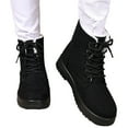 thumbnail image 1 of Winter Snow Boots for Women Anti-Skid Platform Lace up Casual Fuzzy Warm High Top Ankle Booties, 1 of 7