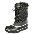 thumbnail image 1 of Winter Snow Boots for Women Faux Fur Lined Warm Hiking Snow Shoes Water Resistant Comfy Snow Bootie, 1 of 5