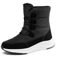 thumbnail image 1 of Winter Snow Boots for Women Water Resistant Anti-Slip Lightweight Lace-Up Plush Lining Outdoor Warm Comfort Booties, 1 of 8