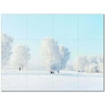 thumbnail image 1 of Winter Snow Ceramic Tile Mural Kitchen Backsplash Bathroom Shower 401959-L43, 1 of 3