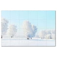 thumbnail image 1 of Winter Snow Ceramic Tile Mural Kitchen Backsplash Bathroom Shower, 401966-XL64, 1 of 3
