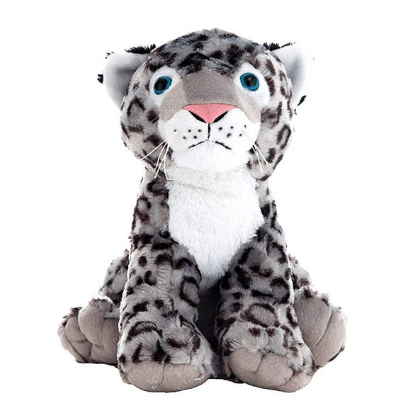 Winter Snow Leopard Plush Toy 16 Inch Soft Stuffed Animal Spotted Cat Gift