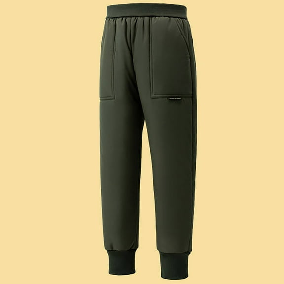 Winter Snow Pants for Boys Lightweight Down Trousers Ideal for Kids Outdoor Activities All-Season Comfort and Style