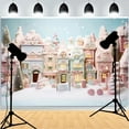 thumbnail image 1 of Winter Snow Window Christmas Day Background Fireplace Living Room ration Family Party New Year Photography Backdrops AG-03, 1 of 5