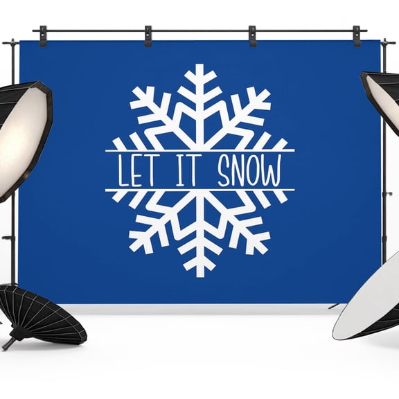 Winter Snowflake Backdrop for Photography,Fabric Photo Background Backdrop,Merry Christmas Modern Geometric Navy Photo Booth Background for Portrait Photoshoot Video Wedding Studio Decor Banner 7x5ft