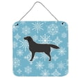 thumbnail image 1 of Winter Snowflake Black Labrador Retriever Wall or Door Hanging Prints, 1 of 1