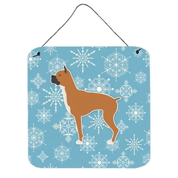 Winter Snowflake Boxer Wall or Door Hanging Prints