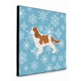 thumbnail image 1 of Carolines Treasures BB3549UP88 8 x 8 x 0.625 in. Winter Snowflake Cavalier King Charles Spaniel Artwork Panel Wall Decor, 1 of 1
