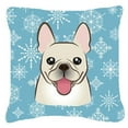 thumbnail image 1 of Winter Snowflake Dog Face Design Fabric Decorative Pillow, 1 of 4