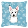 thumbnail image 1 of Winter Snowflake Dog Face Design Fabric Decorative Pillow, 1 of 4