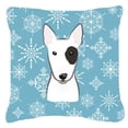 thumbnail image 1 of Winter Snowflake Dog Face Design Fabric Decorative Pillow, 1 of 4