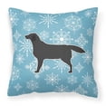 thumbnail image 1 of Winter Snowflake Dog Profile Art Fabric Decorative Pillow, 1 of 4