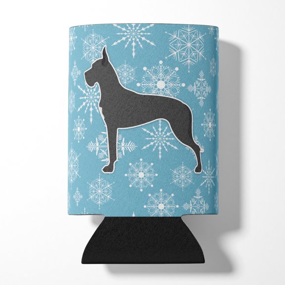 Winter Snowflake Great Dane Can or Bottle Hugger