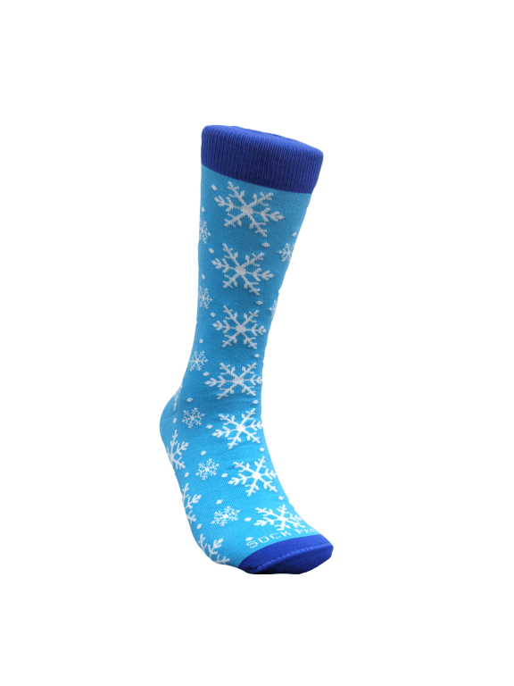 Winter Snowflake Pattern Socks from the Sock Panda (Adult Large - Men's Shoe Sizes 8-12)