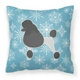 thumbnail image 1 of Winter Snowflake Poodle Fabric Decorative Pillow, 1 of 1