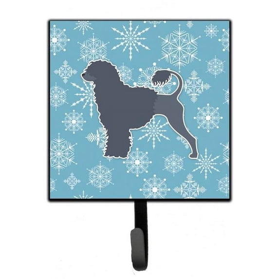 Winter Snowflake Portuguese Water Dog Leash or Key Holder
