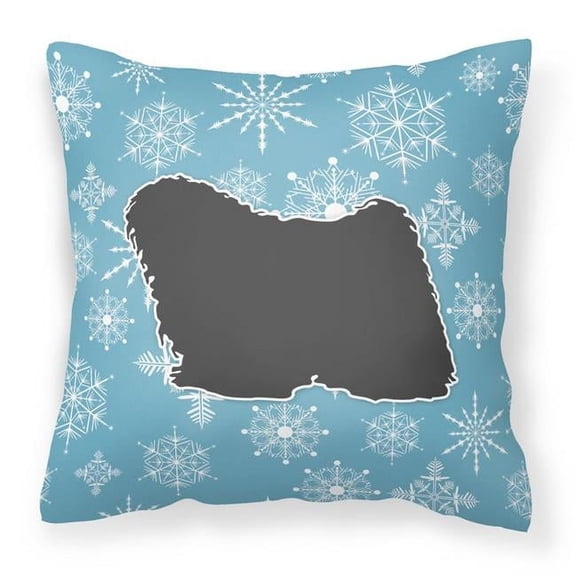 Winter Snowflake Puli Fabric Decorative Pillow