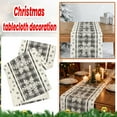 thumbnail image 1 of Winter Snowflake Table Runner, 13X90 Inch Linen Tablecloth, Table Mat For Dining Table, Coffee Table, Home Decor - Gray, 1 of 6