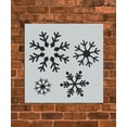 thumbnail image 1 of Winter Snowflakes Set Decor Stencil, 1 of 1