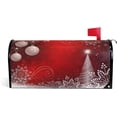 thumbnail image 1 of Winter Snowflakes and Christmas Tree Magnetic Magnetic Mailbox Cover Standard Size for Garden Yard Outdoor Decorations-18 x 20.8", 1 of 5