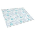 thumbnail image 1 of Winter Snowflakes on White Glass Cutting Board Large, 1 of 2