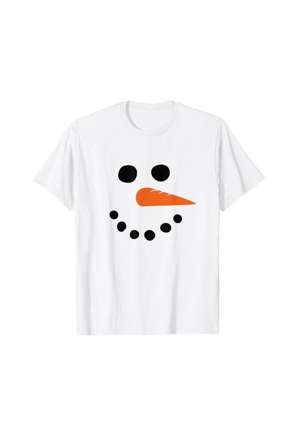 Winter Snowman Face T-Shirt