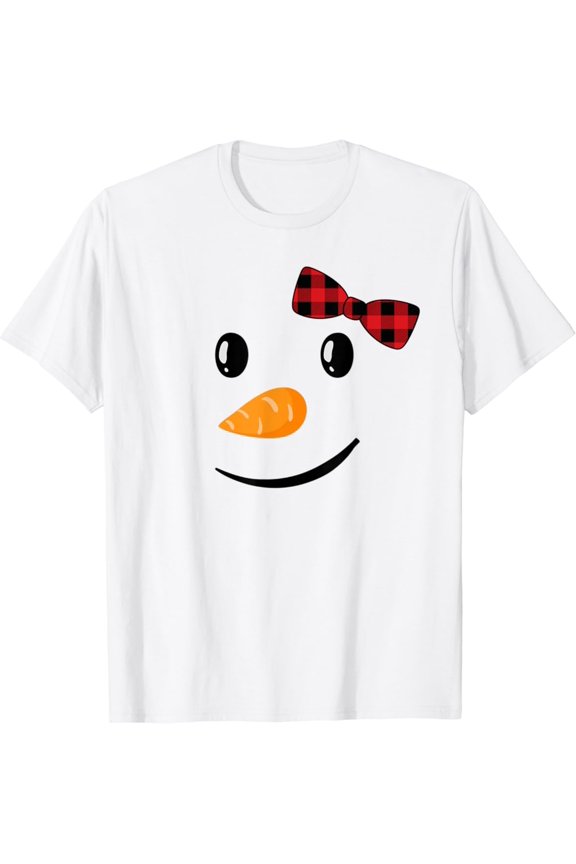 Winter Snowman Face T-Shirt