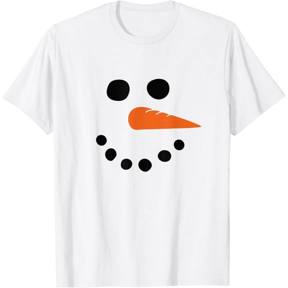 Winter Snowman Face T-Shirt