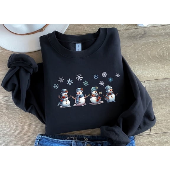 Winter Snowman Sweatshirt, Christmas Sweatshirt