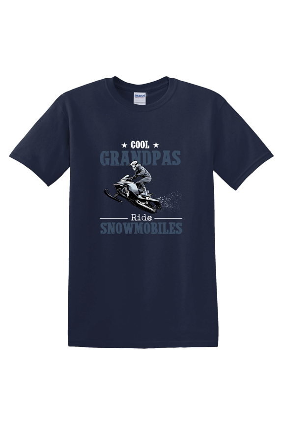 Winter Snowmobile Adventure Outdoor Sledding Lifestyle Graphic Design T-Shirt