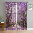 thumbnail image 1 of Winter Snowy Day Branches Sheer Curtains Living Room Window Tulle Curtains For Bedroom Kitchen Home Decoration Voile Drapes, 1 of 5